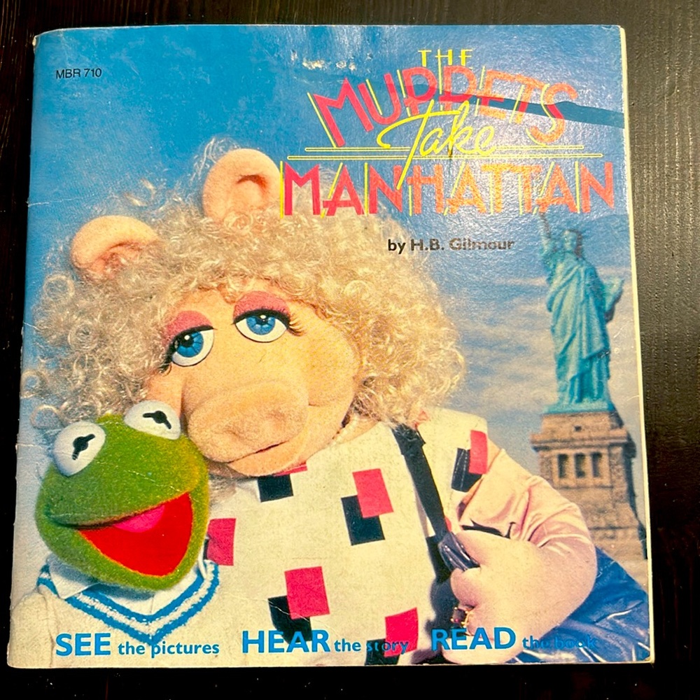 Muppet Music THE MUPPETS TAKE MANHATTAN Book Record 7" 33rpm 1984